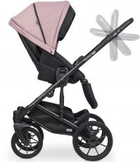 Детская коляска 2 в 1 Riko Nuno Pro 03 Rose